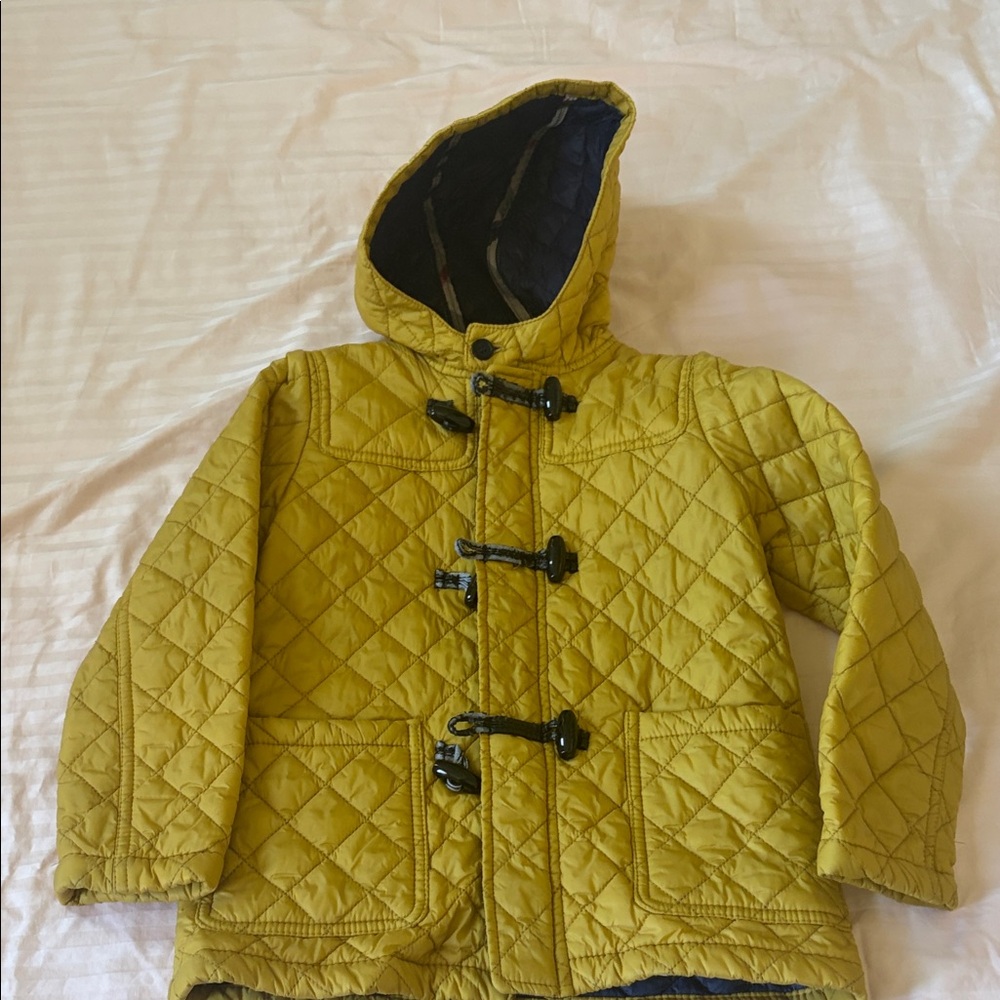 Burberry Kids Quilted Puffer Jacket - Mustard